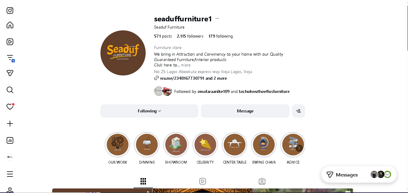 Seaduf Furniture results